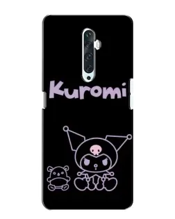 Чохол для OPPO Reno 2Z з картинкою «Kuromi — чорний мінімалізм»