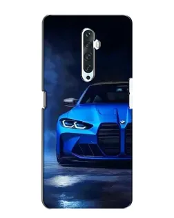 Чохол для OPPO Reno 2Z з картинкою «Блакитна BMW M4»