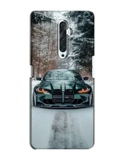 Чохол для OPPO Reno 2Z з картинкою «BMW у зимовому лісі»