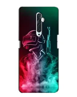 Чехол для OPPO Reno 2Z с картинкой «PUBG — огненный воин»