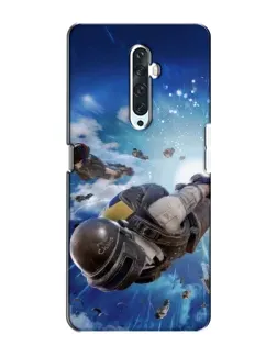 Чехол для OPPO Reno 2Z с картинкой «Десант PUBG — прыжок»