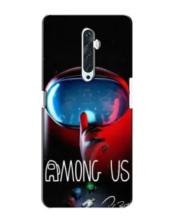Чохол для OPPO Reno 2Z з картинкою «Червоний імпостер — макро»