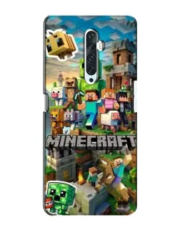 Чохол для OPPO Reno 2Z з картинкою «Замок Minecraft»