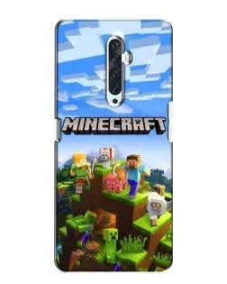 Чохол для OPPO Reno 2Z з картинкою «Minecraft класичний світ»