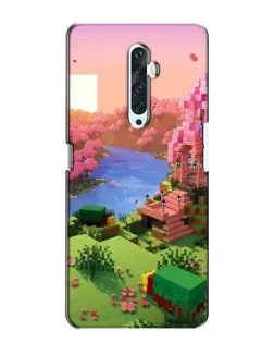 Чохол для OPPO Reno 2Z з картинкою «Рожеве дерево Minecraft»
