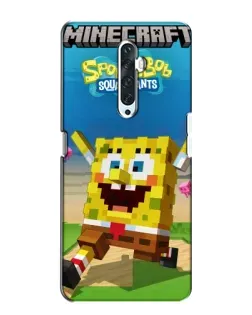 Чохол для OPPO Reno 2Z з картинкою «Губка Боб Minecraft»