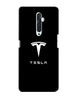 Чехол для OPPO Reno 2Z с картинкой «Tesla White Logo»