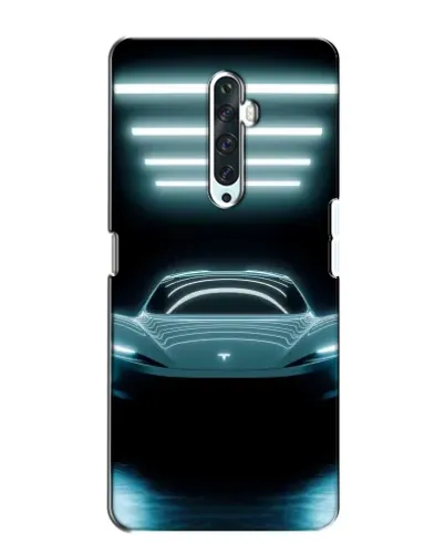 Чехол для OPPO Reno 2Z с картинкой «Tesla в неоне»