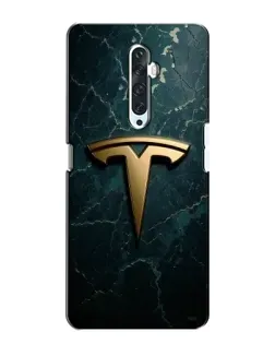 Чехол для OPPO Reno 2Z с картинкой «Мраморная Tesla Gold»