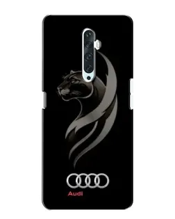 Чехол для OPPO Reno 2Z с картинкой «Графика — пантера и Audi»