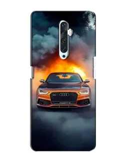 Чехол для OPPO Reno 2Z с картинкой «Audi в огненном дыму»