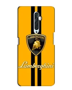 Чохол для OPPO Reno 2Z з картинкою «Lamborghini Stripe жовтий»
