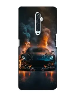 Чехол для OPPO Reno 2Z с картинкой «Lamborghini дымная эстетика»