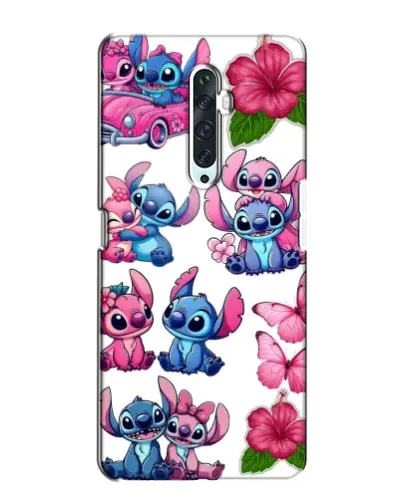Чехол для OPPO Reno 2Z с картинкой «Стикеры Stitch и Angel»