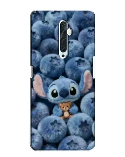 Чехол для OPPO Reno 2Z с картинкой «Стич и голубика»