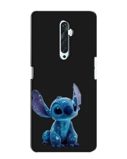 Чехол для OPPO Reno 2Z с картинкой «Стич на черном»