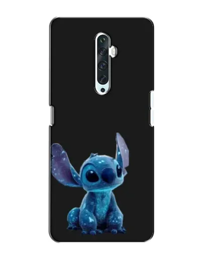 Чехол для OPPO Reno 2Z с картинкой «Стич на черном»