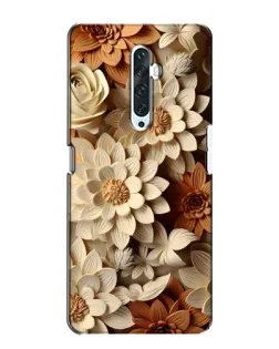 Чехол для OPPO Reno 2Z с картинкой «Бежевый флористический декор» Чехол для OPPO Reno 2Z с картинкой «Бежевый флористический декор»