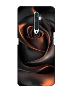 Чехол для OPPO Reno 2Z с картинкой «Шелковая черная роза» Чехол для OPPO Reno 2Z с картинкой «Шелковая черная роза»