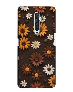 Чехол для OPPO Reno 2Z с картинкой «Узор из маленьких подсолнухов» Чехол для OPPO Reno 2Z с картинкой «Узор из маленьких подсолнухов»