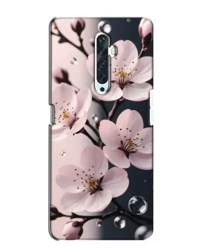 Чехол для OPPO Reno 2Z с картинкой «Нежная сакура и капли» Чехол для OPPO Reno 2Z с картинкой «Нежная сакура и капли»