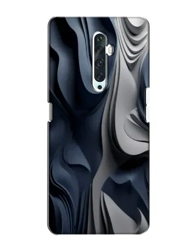 Чехол для OPPO Reno 2Z с картинкой «Объемные синие складки»