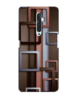 Чохол для OPPO Reno 2Z з картинкою «Коричневі об'ємні квадрати» Чохол для OPPO Reno 2Z з картинкою «Коричневі об'ємні квадрати»