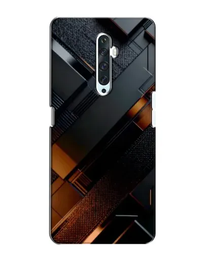 Чехол для OPPO Reno 2Z с картинкой «Черные геометрические блоки»