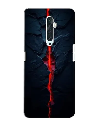 Чехол для OPPO Reno 2Z с картинкой «Kрасная лавовая трещина»