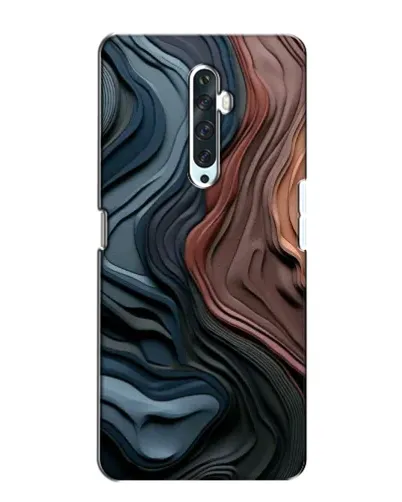 Чехол для OPPO Reno 2Z с картинкой «Цветные волны каньона»