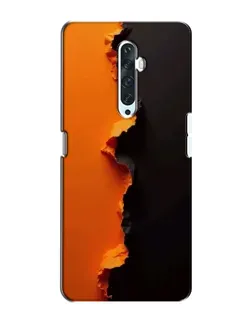 Чехол для OPPO Reno 2Z с картинкой «Оранжевый разлом»