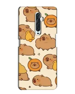 Чохол для OPPO Reno 2Z з картинкою «Капібари з апельсинами»