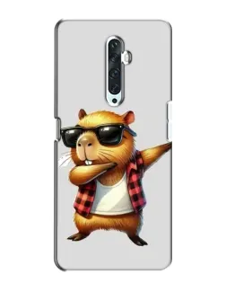 Чехол для OPPO Reno 2Z с картинкой «Капибара рэпер даб»