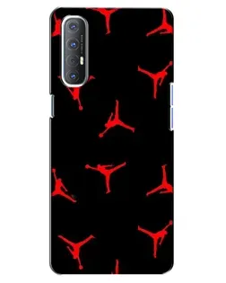Чохол для OPPO Reno 3 Pro з картинкою «Jordan Red Pattern» Чохол для OPPO Reno 3 Pro з картинкою «Jordan Red Pattern»
