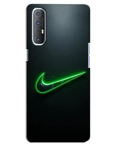 Чехол для OPPO Reno 3 Pro с картинкой «Неоновый контур Nike»