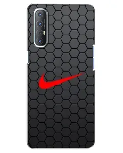 Чохол для OPPO Reno 3 Pro з картинкою «Nike — карбонова сітка» Чохол для OPPO Reno 3 Pro з картинкою «Nike — карбонова сітка»