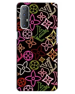 Чехол для OPPO Reno 3 Pro с картинкой «Неоновый микс Nike» Чехол для OPPO Reno 3 Pro с картинкой «Неоновый микс Nike»
