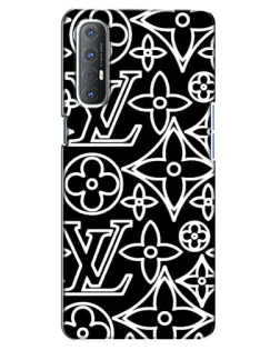 Чехол для OPPO Reno 3 Pro с картинкой «Черно-белый узор LV» Чехол для OPPO Reno 3 Pro с картинкой «Черно-белый узор LV»