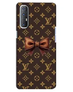 Чехол для OPPO Reno 3 Pro с картинкой «LV с бантом» Чехол для OPPO Reno 3 Pro с картинкой «LV с бантом»