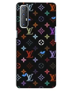 Чехол для OPPO Reno 3 Pro с картинкой «Цветная монограмма LV»