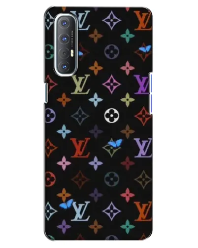 Чехол для OPPO Reno 3 Pro с картинкой «Цветная монограмма LV» Чехол для OPPO Reno 3 Pro с картинкой «Цветная монограмма LV»