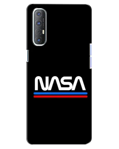 Чехол для OPPO Reno 3 Pro с картинкой «NASA — классика Red Blue» Чехол для OPPO Reno 3 Pro с картинкой «NASA — классика Red Blue»