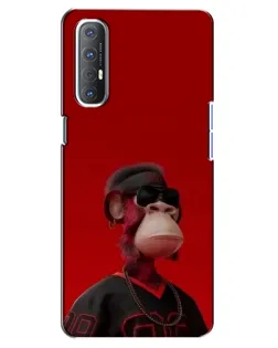 Чехол для OPPO Reno 3 Pro с картинкой «Bored Ape в красном» Чехол для OPPO Reno 3 Pro с картинкой «Bored Ape в красном»