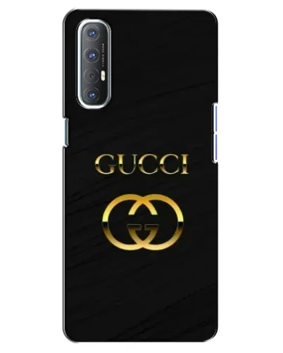 Чехол для OPPO Reno 3 Pro с картинкой «Золотой логотип Gucci»