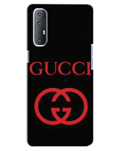 Чехол для OPPO Reno 3 Pro с картинкой «Gucci — красный логотип»