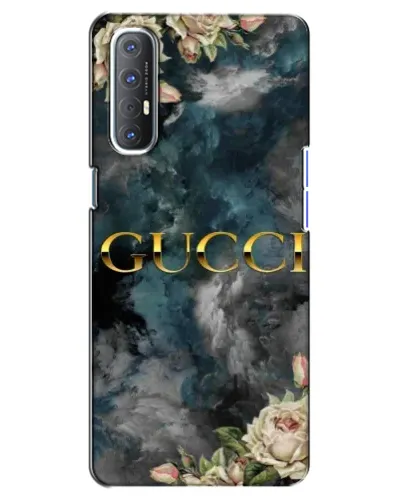 Чехол для OPPO Reno 3 Pro с картинкой «Абстрактные цветы Gucci»
