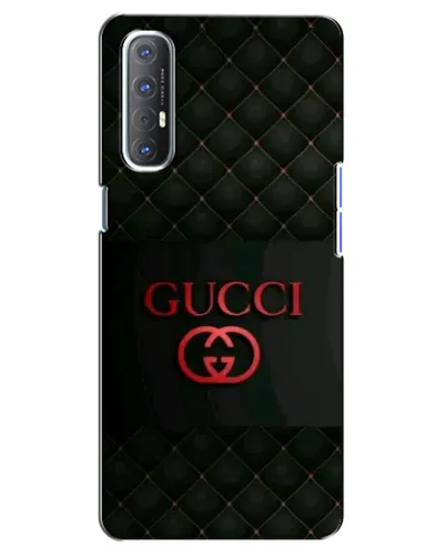 Чехол для OPPO Reno 3 Pro с картинкой «Gucci — стеганый черный»
