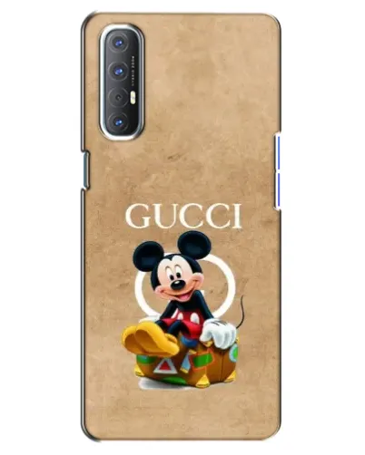 Чехол для OPPO Reno 3 Pro с картинкой «Микки Маус Gucci — крафт»