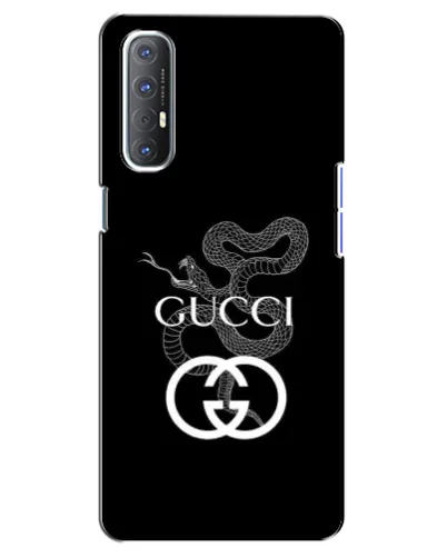 Чехол для OPPO Reno 3 Pro с картинкой «Gucci — серебряная змея»