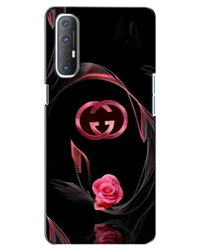 Чехол для OPPO Reno 3 Pro с картинкой «Gucci — неоновая роза»
